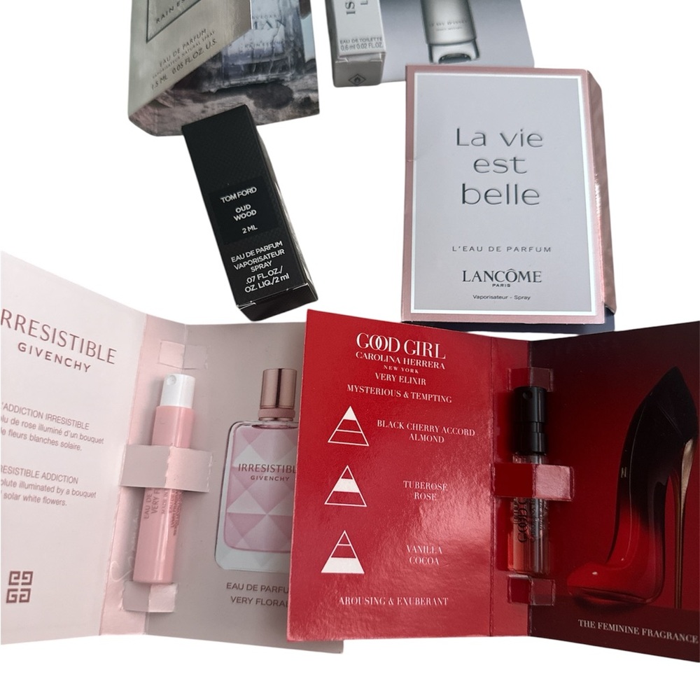 Irresistible Givenchy, Good Girl and more lot of 6 assort sample size travel